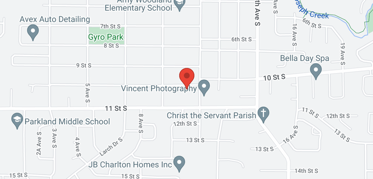 map of 915 10th Street S